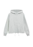s.Oliver Zacht sweatshirtjack in oversized model grijs gemêleerd katoen 40