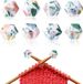 Allecto Plus Set van 8 KnitPro bloemenpatroon breinaaldenstoppers