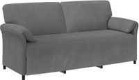 vidaXL 3-Zits Bank Donkergrijs Fluweel 198 x 83 x 95 cm