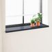 vidaXL - Raamdorpel - Antraciet - met - houtnerf - 140 - x - 40 - x - 4,5 - cm - PVC