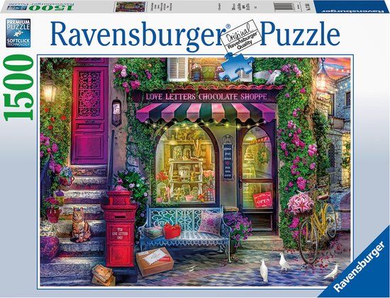 Ravensburger Liefdesbrieven en chocolade Puzzel - 1500 stukjes