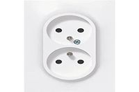 Legrand LEG91333 Neptune dubbel stopcontact met aarde, 3680 W, 230 V, wit