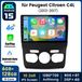 Citroen C4 DS4 10 pouces CarPlay Android 15 Autoradio