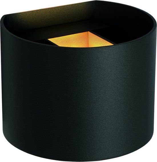 Lucide AXI - LED Wandspot Badkamer - Zwart - IP54