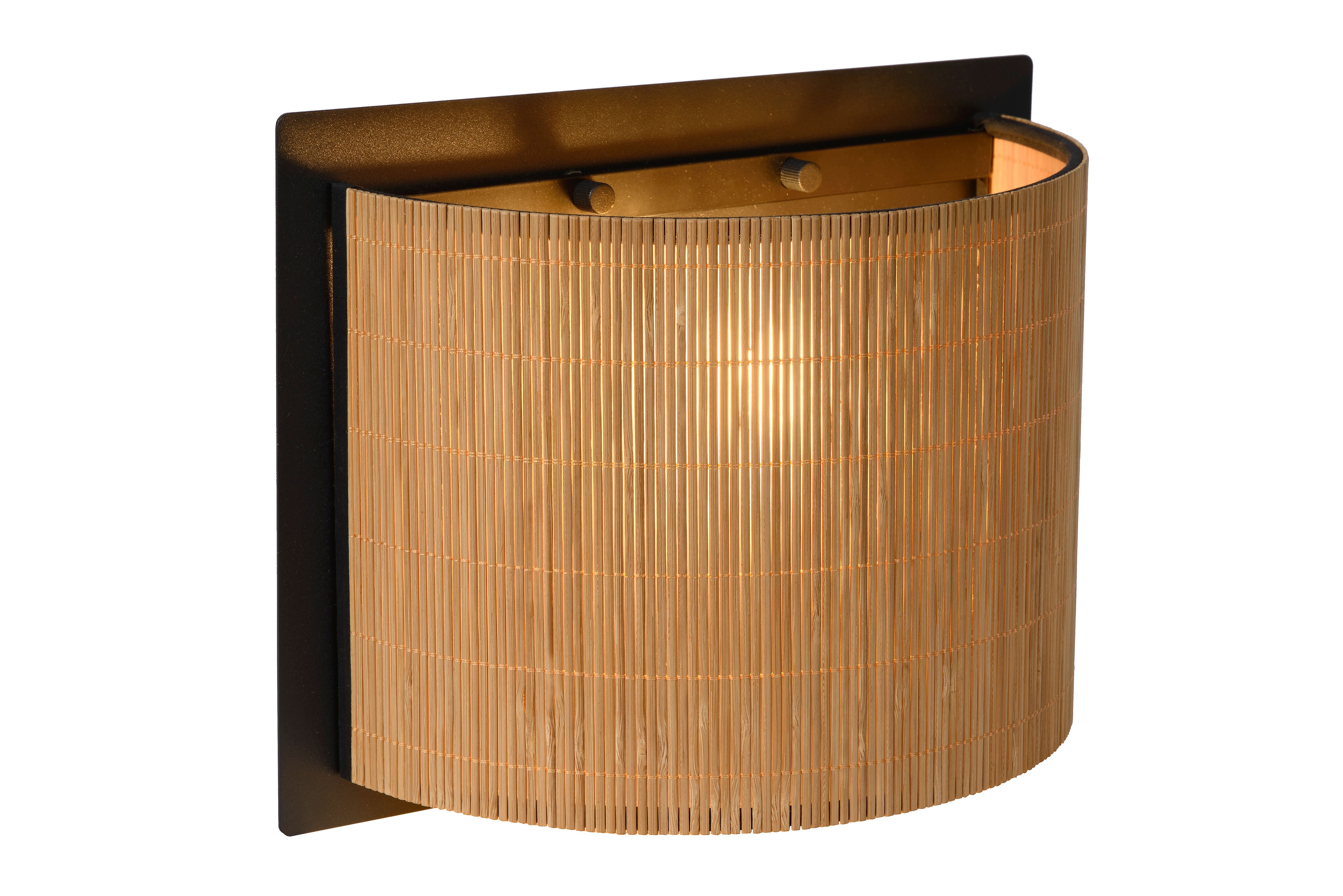 Lucide MAGIUS - Wall Lamp - 1xE27 - Natural - Bamboo