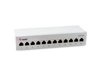 Equip Patchpanel 12x RJ45 Cat6A 19 FTP 1HE Premium hellgrau