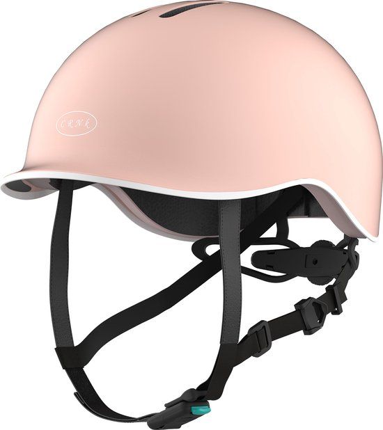 CRNK Tango Junior Kinderhelm Fiets - Roze - Lichtgewicht - Magnetische sluiting - 51-56 cm