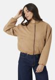Brave Soul Outdoorjas Polyester Vrouwen Maat S Tan