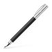 FABER-CASTELL Vulpen Ambition Edelharz, zwart-zilver, penpunt M