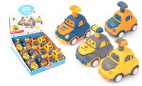 FLYPOP'S - Humoristische Auto - Wrijvingsvoertuig - 026671 - Diverse Modellen - Plastic - Kinderspeelgoed - Verzamelbaar Voertuig - Miniatuur - 9 cm x 8,6 cm - Vanaf 3 jaar