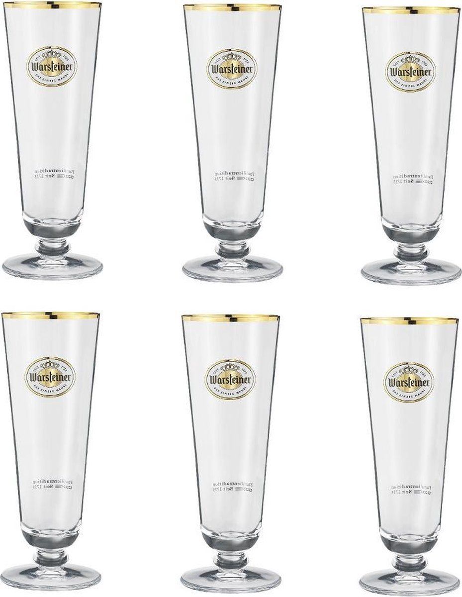 Warsteiner Bierglazen 200 ml - 6 stuks