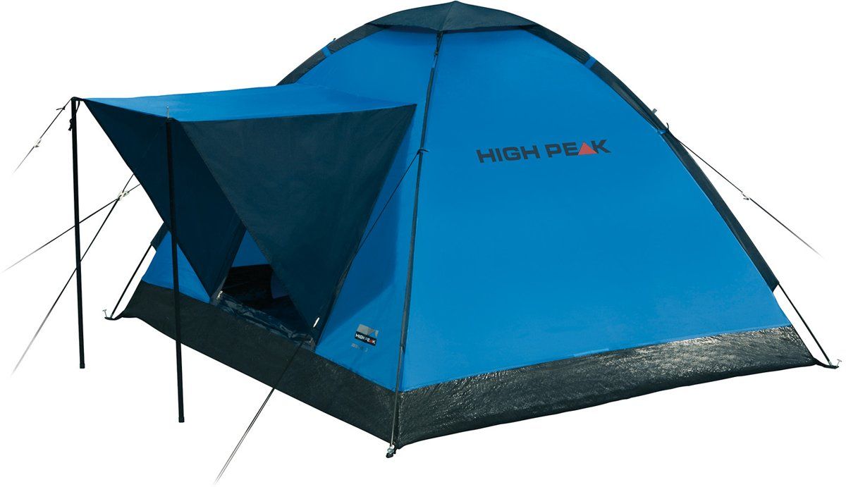 High Peak Beaver 3 - Koepeltent - Blauw - EAN: 4001690101677