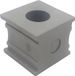 TRU COMPONENTS KT 10 Passage de câble rainuré Diamètre de serrage (max.) : 11 mm Élastomère Gris 1 pièce(s)