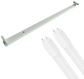 BES LED TL Armatuur met T8 Buis - 150cm Dubbel - 48W - Blanc Froid 6500K - IP20