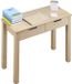 StarTech Latios Bureau met Lade - Schrijftafel - Compact Rechthoekig MDF-Blad - Met Opbergplank - Studietafel/Werktafel voor Slaapkamer en Kantoor - Houtkleur