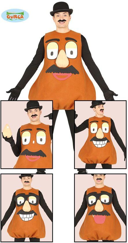 Guirca Mr. Potato Head Costume Potato Head Man Size 52-54 Carnival Costume Fancy Dress