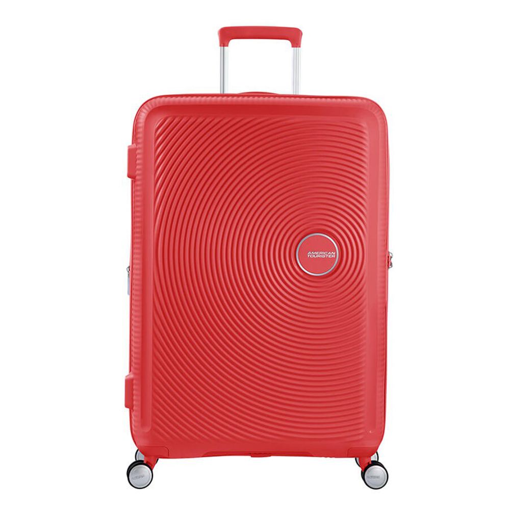 American Tourister Soundbox Spinner 77 Expandable - coral red - Harde Koffer - Rood