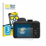 BROTECT - Screenprotector voor Kodak Pixpro AZ405 - Folie Beschermfolie Beschermglas matte 3 Stuks