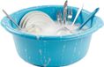 PlasticForte Afwasteil - rond - 25L - blauw - kunststof