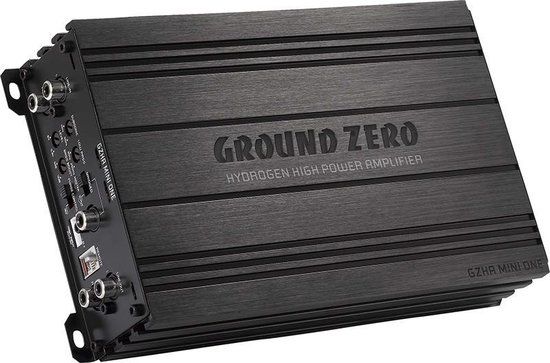 Ground Zero GZHA mini ONE - 630W Mono Amplifier - 1 Ohm - Black