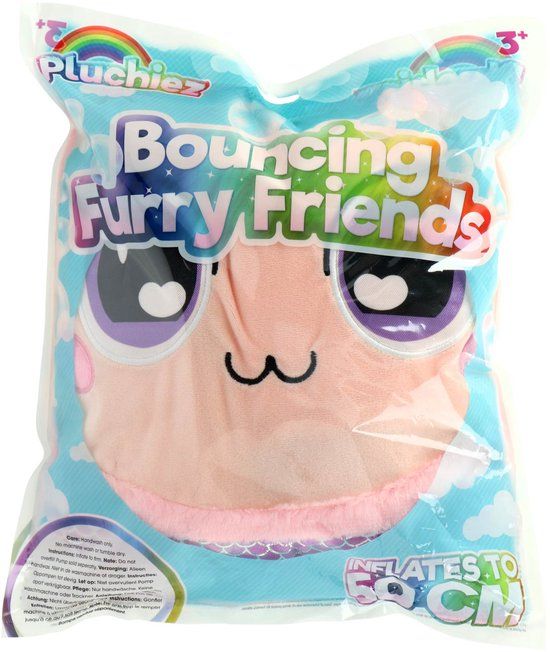 Pluchiez bal zachte stuiterbal furry 50 cm speelgoed