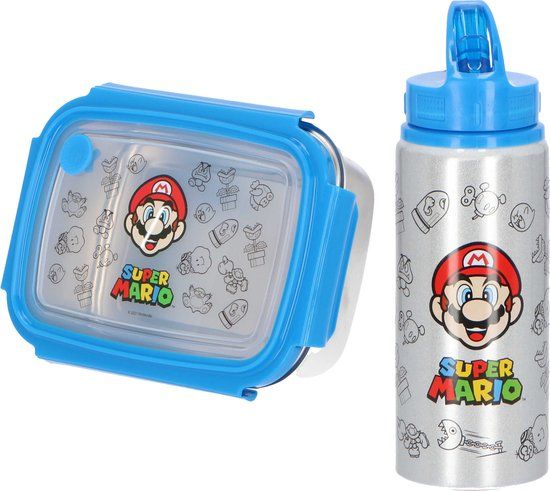 4KidsOnly Undercover Gmbh Super Mario Aluminium Lunchset