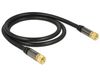 DeLOCK 88918 coax-kabel RG-6/U 1 m F Zwart