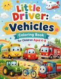 Little Driver: Vehicles: Fun Vehicles Coloring Book for Kids Ages 4–8