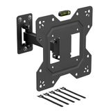 D-Line TV-muurbeugel voor tv's van 23-50 inch, kantelbaar, draaien en verlengen tv-muurbeugel met waterniveau, tv-houder met enkele arm - VESA 100 x 100 mm - 200 x 200 mm, geschikt voor maximaal 30 kg