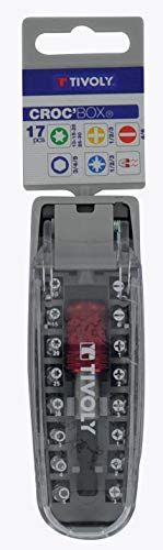 TIVOLY Timoly 11501570028 Schroevendraaierbitset - 17-delig - Hexa 6,35 mm - Croc Box