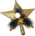 Gerimport Kunststof kerstboom ster piek goud lengte 21 cm