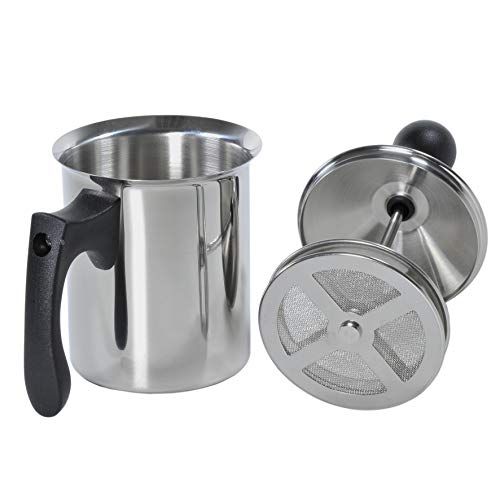 ILSA Breakfast! Melkopschuimer - Dubbele filter - RVS 18/10 - 3 kopjes - 40 cl