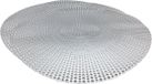 Merkloos / Sans marque Placemats kerstmis - D40 cm - zilver - Set van 2x stuks
