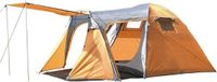 Tente pour 2-4 personnes, imperméable, ultralégère, avec chambre intérieure et moustiquaire