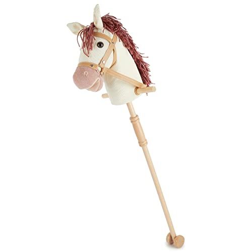Bieco Hobbyhorse Ginger - Wit/Roze - 2023