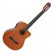 Gear4music Deluxe Single Cutaway Elektro-klassieke Gitaar, Natuurlijk