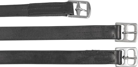 Hofman Stijgbeugelriem leder 25mm x 130cm zwart