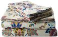 Tribeca Living 200-GSM Abstract Paisley Gedrukt Deep Pocket Flanellen Sheet Set, Queen, Veelkleurig