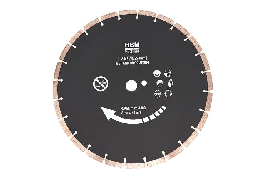 HBM Zaagblad voor HBM Profi 350 mm Muurzaag / Betonzaag - 350 mm