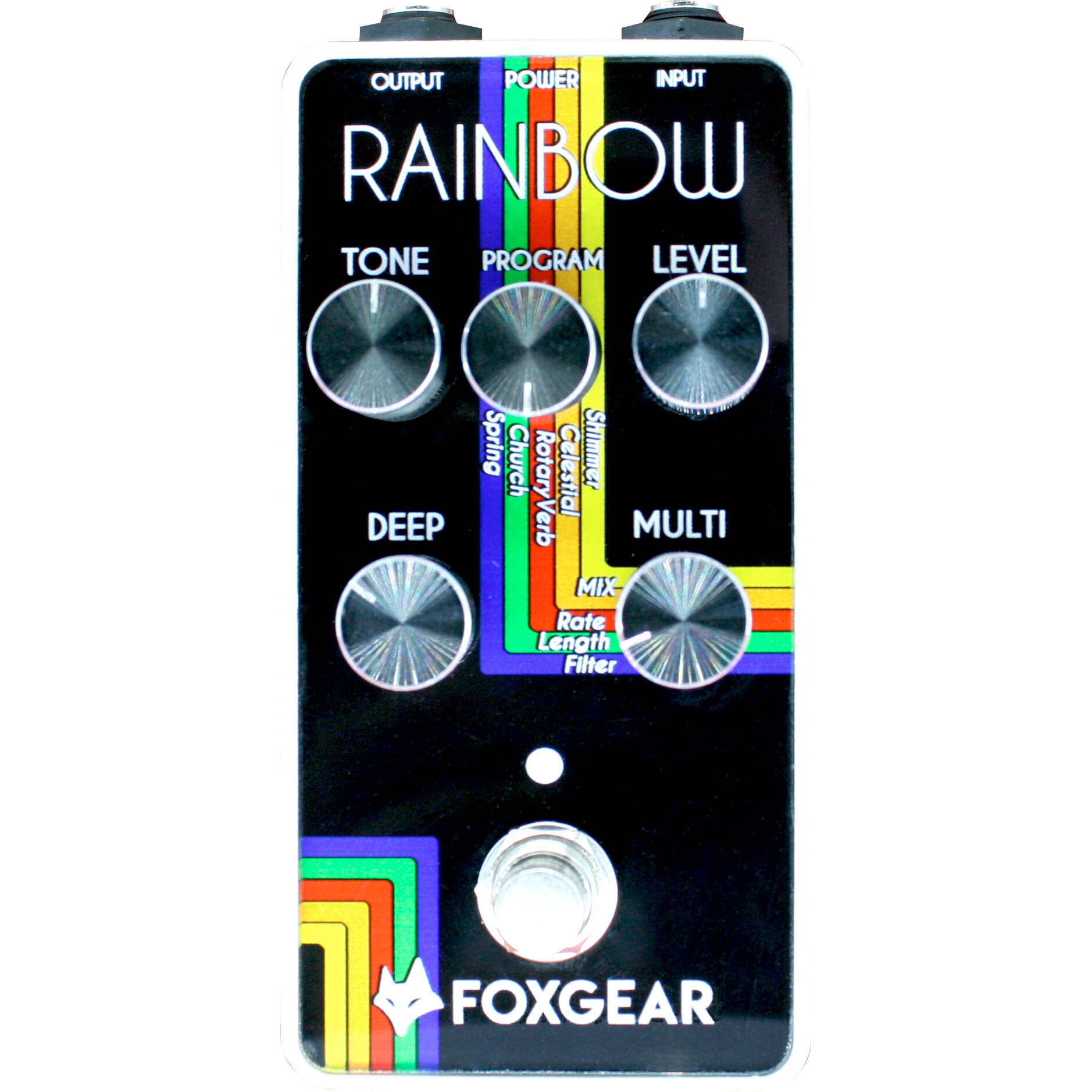 Foxgear Rainbow reverb effectpedaal