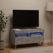 Prolenta Maison Exclusive LED-TV-meubel ALKMAAR, 81 x 35 x 43 cm, betonkleur, houtvezelplaat