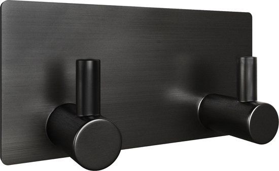 EAVY Gunmetal RVS Zelfklevende Handdoekhouder