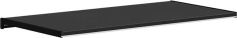 vidaXL - Raamdorpel - Zwart - met - houtnerf - 100 x 40 x 4,5 cm - PVC