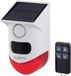 Sygonix Mini système d'alarme blanc, rouge avec LED, avec détecteur de mouvement, avec télécommande, à énergie solaire, avec WiFi 120 dB SY-6515320