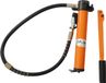 Pompe à main hydraulique - CP-180 - Manuelle, 350 cc - 10000 psi, 70 MPa - Portable, avec tuyau de raccordement d'huile haute pression de 1 mètre - Orange/Rouge