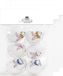 Anna's Collection Paaseieren met haasjes - 24x - kunststof - 6 cm - paasdecoratie