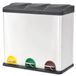 Poubelle - Poubelle 54 litres - Fabriqué en tissu - Grande capacité - Convient pour l'intérieur - Vert militaire