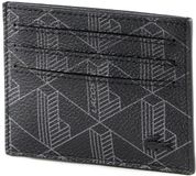 LACOSTE The Blend CC Holder Allover Monogram Noir Gris kaarthouder