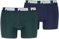Puma Boxershorts - Everyday Basic - 2-pack - Heren Ondergoed - Green / Navy - Maat XL