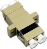XtendLan LC-LC dubbele adapter, multimode, grijs, voor optische verdeeldozen